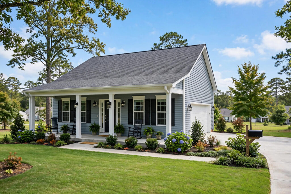 Suburban rental home exterior